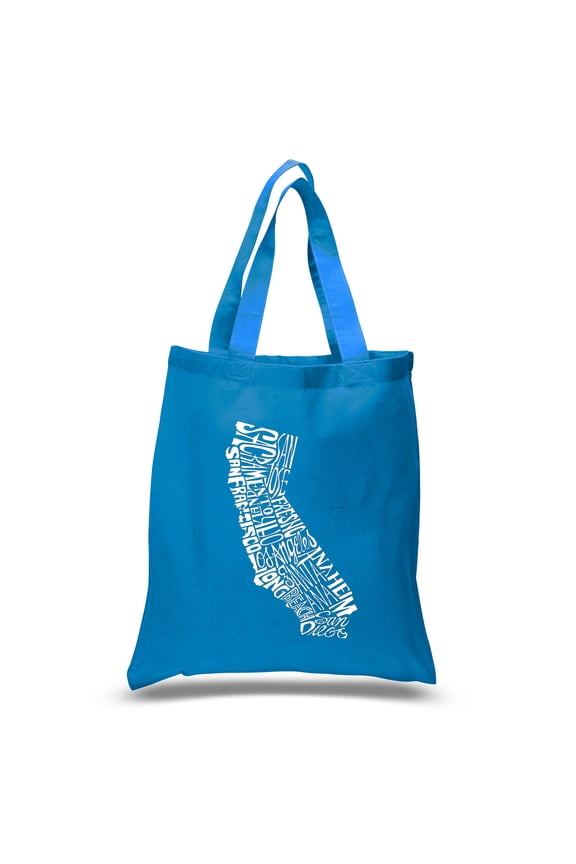 Small Word Art Tote Bag - California State