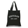 thumbnail image 1 of LA Pop Art Small Word Art Tote Bag - Chicago 1837, 1 of 2