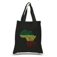 thumbnail image 1 of LA Pop Art Small Word Art Tote Bag - Countries in Africa, 1 of 2
