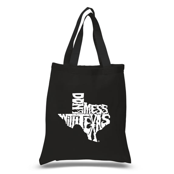 LA Pop Art Small Word Art Tote Bag - DONT MESS WITH TEXAS