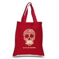 thumbnail image 1 of LA Pop Art Small Word Art Tote Bag - Dia De Los Muertos, 1 of 2