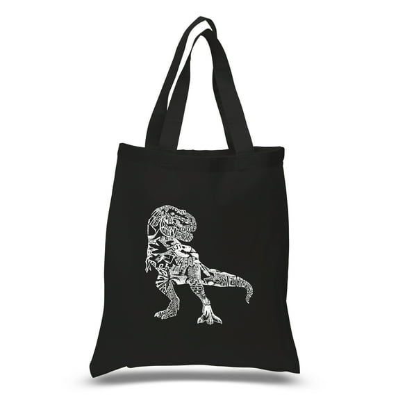 LA Pop Art Small Word Art Tote Bag - Dino Pics