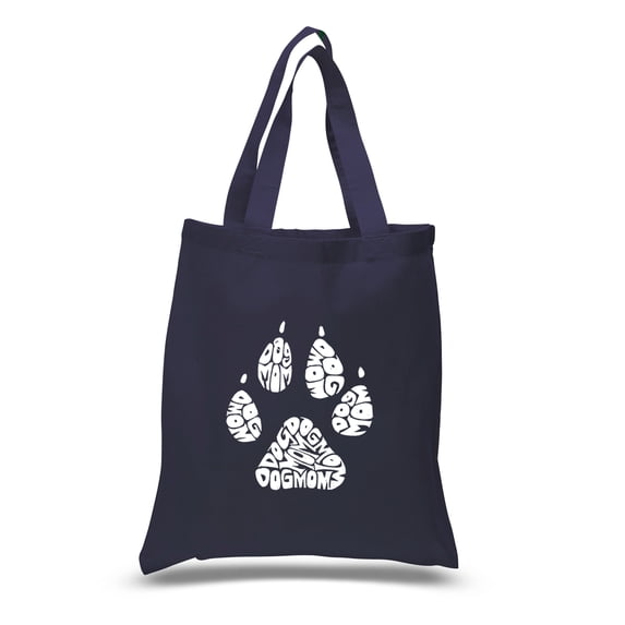 LA Pop Art Small Word Art Tote Bag - Dog Mom