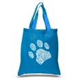 thumbnail image 1 of LA Pop Art Small Word Art Tote Bag - Dog Paw, 1 of 2