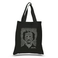 thumbnail image 1 of LA Pop Art Small Word Art Tote Bag - EDGAR ALLEN POE - THE RAVEN, 1 of 2