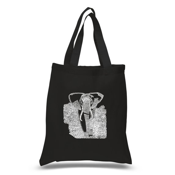 LA Pop Art Small Word Art Tote Bag - ELEPHANT