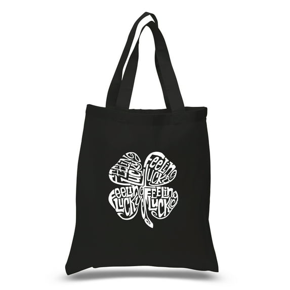 LA Pop Art Small Word Art Tote Bag - Feeling Lucky