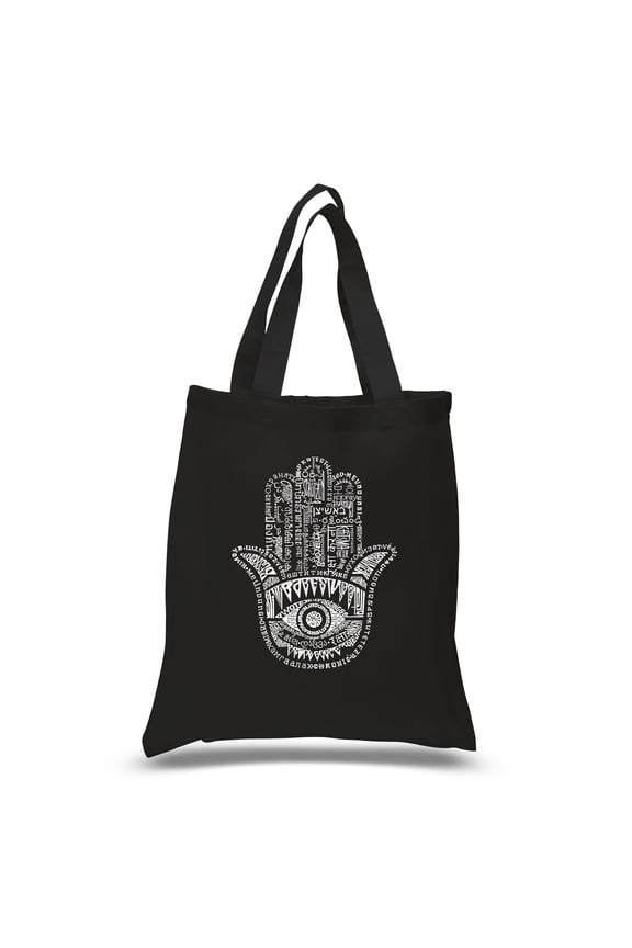 Small Word Art Tote Bag - Hamsa