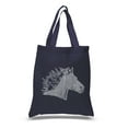 thumbnail image 1 of LA Pop Art Small Word Art Tote Bag - Horse Mane, 1 of 2