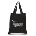 thumbnail image 1 of LA Pop Art Small Word Art Tote Bag - Humpback Whale, 1 of 2