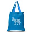 thumbnail image 1 of LA Pop Art Small Word Art Tote Bag - I Vote Democrat, 1 of 2