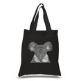 thumbnail image 1 of LA Pop Art Small Word Art Tote Bag - Koala, 1 of 2