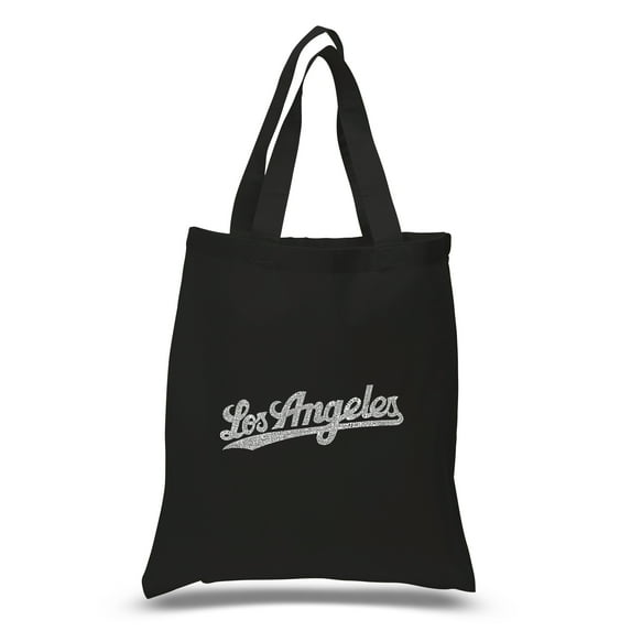 LA Pop Art Small Word Art Tote Bag - LOS ANGELES NEIGHBORHOODS
