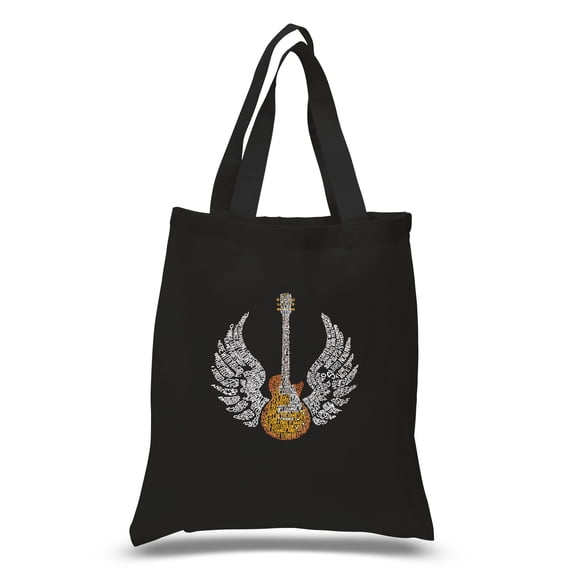 LA Pop Art Small Word Art Tote Bag - LYRICS TO FREEBIRD
