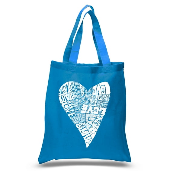 LA Pop Art Small Word Art Tote Bag - Lots of Love