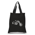 thumbnail image 1 of LA Pop Art Small Word Art Tote Bag - MOTORCYCLE, 1 of 2
