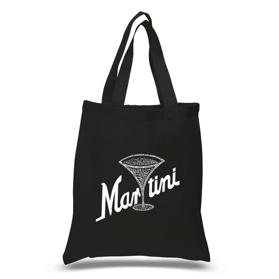 LA Pop Art Small Word Art Tote Bag - Martini