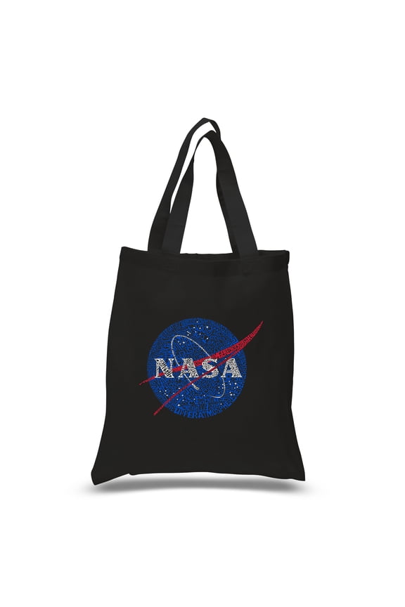 Small Word Art Tote Bag - NASA's Most Notable Missions