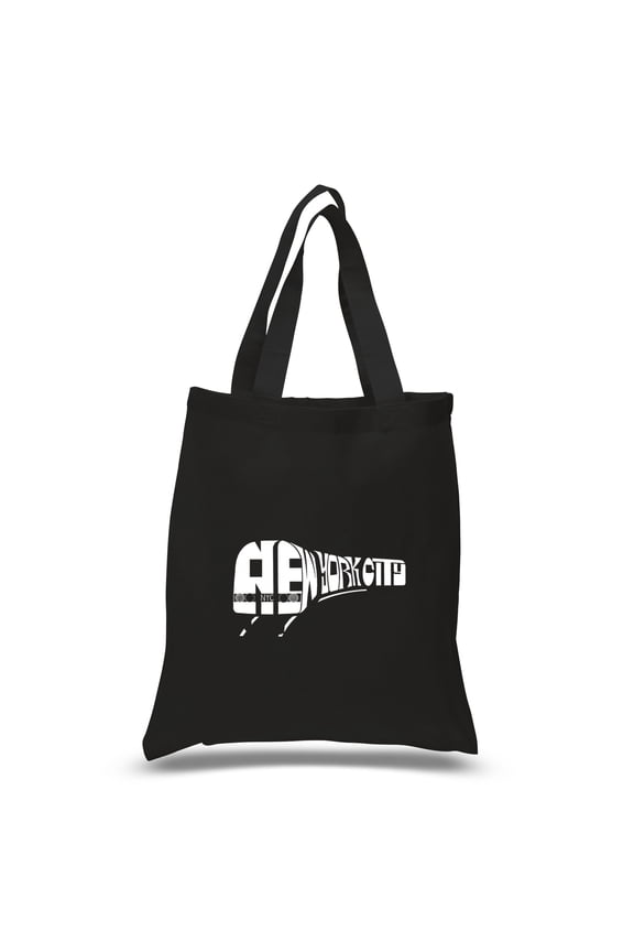 Small Word Art Tote Bag - NY SUBWAY