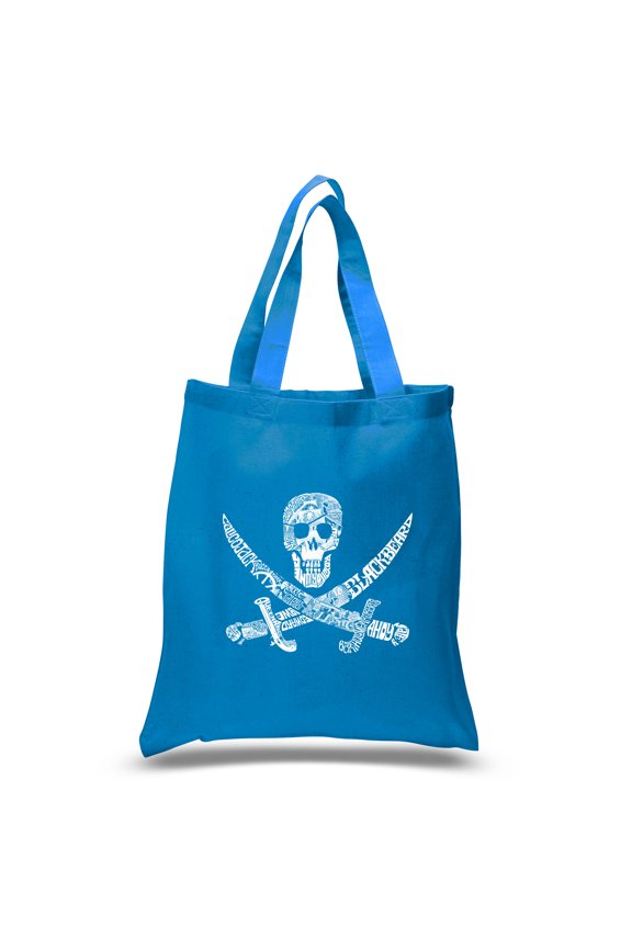 Small Word Art Tote Bag - PIRATE CAPTAINS, SHIPS AND IMAGERY