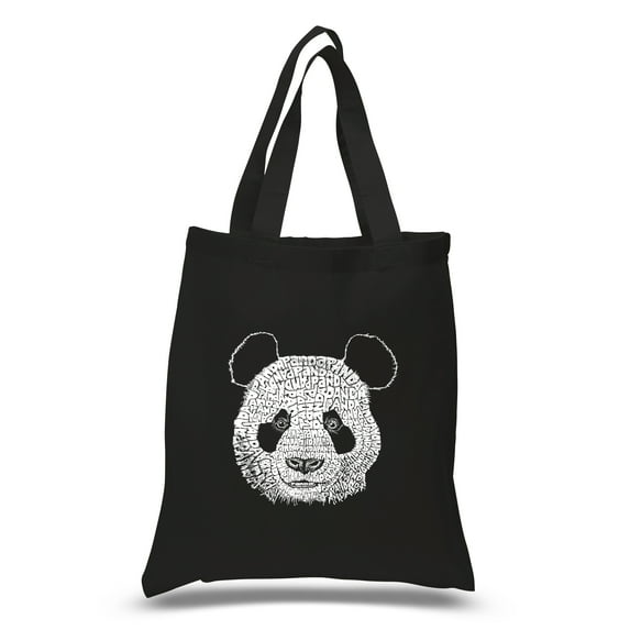 LA Pop Art Small Word Art Tote Bag - Panda