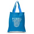 thumbnail image 1 of LA Pop Art Small Word Art Tote Bag - Pitbull Face, 1 of 2