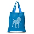 thumbnail image 1 of LA Pop Art Small Word Art Tote Bag - Pitbull, 1 of 2