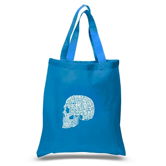 LA Pop Art Small Word Art Tote Bag - Punk Mohawk