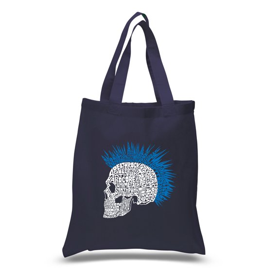 LA Pop Art Small Word Art Tote Bag - Punk Mohawk