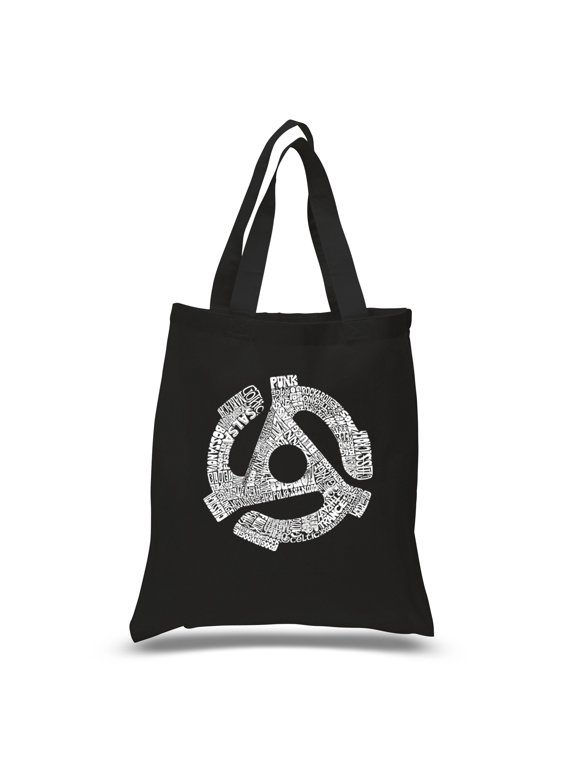 Small Word Art Tote Bag - Record Adapter