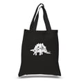 thumbnail image 1 of LA Pop Art Small Word Art Tote Bag - STEGOSAURUS, 1 of 2