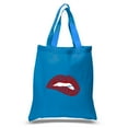 thumbnail image 1 of LA Pop Art Small Word Art Tote Bag - Savage Lips, 1 of 2
