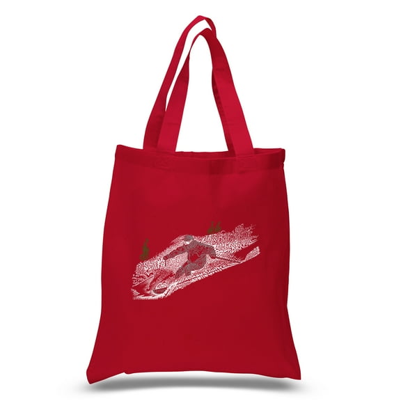 LA Pop Art Small Word Art Tote Bag - Ski