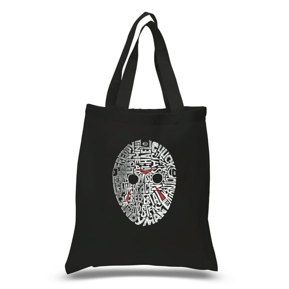 LA Pop Art Small Word Art Tote Bag - Slasher Movie Villians