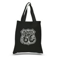 thumbnail image 1 of LA Pop Art Small Word Art Tote Bag - Stops Along Route 66, 1 of 2