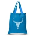 thumbnail image 1 of LA Pop Art Small Word Art Tote Bag - Texas Skull, 1 of 2
