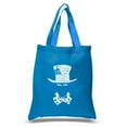 thumbnail image 1 of LA Pop Art Small Word Art Tote Bag - The Mad Hatter, 1 of 2