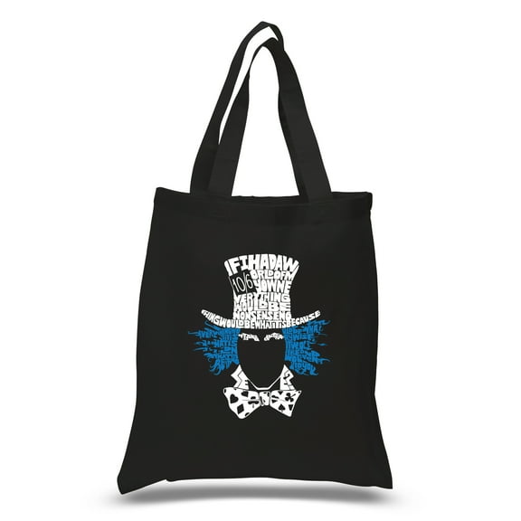 LA Pop Art Small Word Art Tote Bag - The Mad Hatter