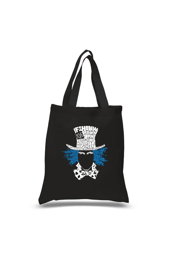 Small Word Art Tote Bag - The Mad Hatter