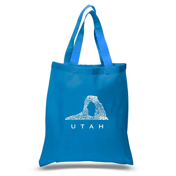LA Pop Art Small Word Art Tote Bag - Utah