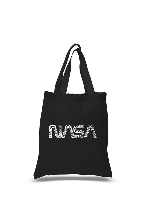 Small Word Art Tote Bag - Worm Nasa