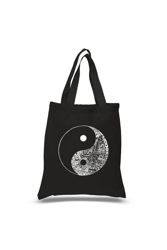 Small Word Art Tote Bag - YIN YANG