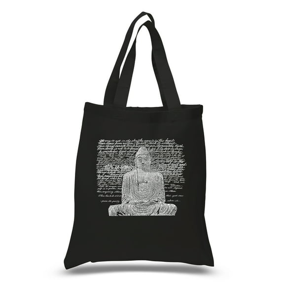 LA Pop Art Small Word Art Tote Bag - Zen Buddha