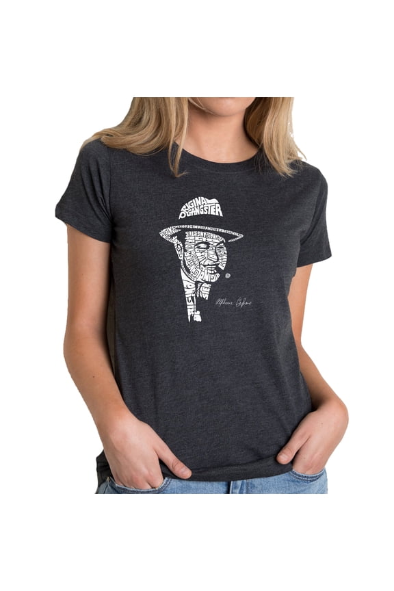 Women's Premium Blend Word Art T-shirt - AL CAPONE-ORIGINAL GANGSTER