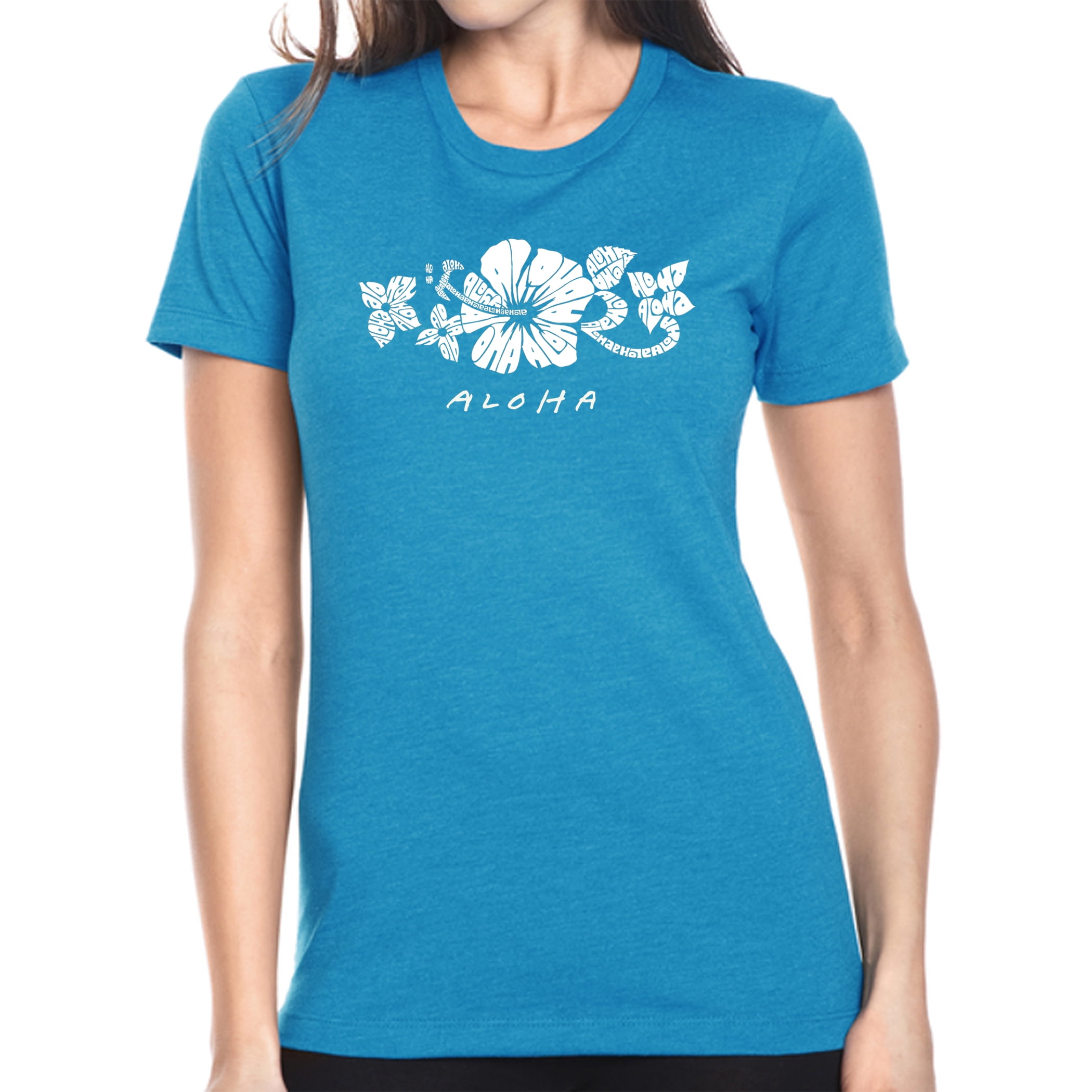Amazon.com: LA POP ART Women's Word Art T-Shirt - Los
