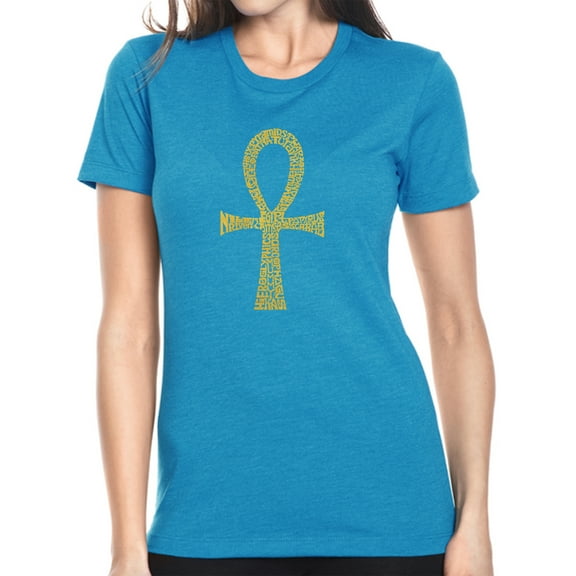 LA Pop Art Women's Premium Blend Word Art T-shirt - ANKH