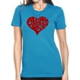 thumbnail image 1 of LA Pop Art Women's Premium Blend Word Art T-shirt - All You Need Is Love, 1 of 2