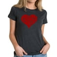 thumbnail image 1 of LA Pop Art Women's Premium Blend Word Art T-shirt - All You Need Is Love, 1 of 2