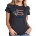 thumbnail image 1 of LA Pop Art Women's Premium Blend Word Art T-shirt - BARACK OBAMA - ALL LYRICS TO AMERICA THE BEAUTIFUL, 1 of 2
