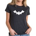 thumbnail image 1 of LA Pop Art Women's Premium Blend Word Art T-shirt - BAT - BITE ME, 1 of 2
